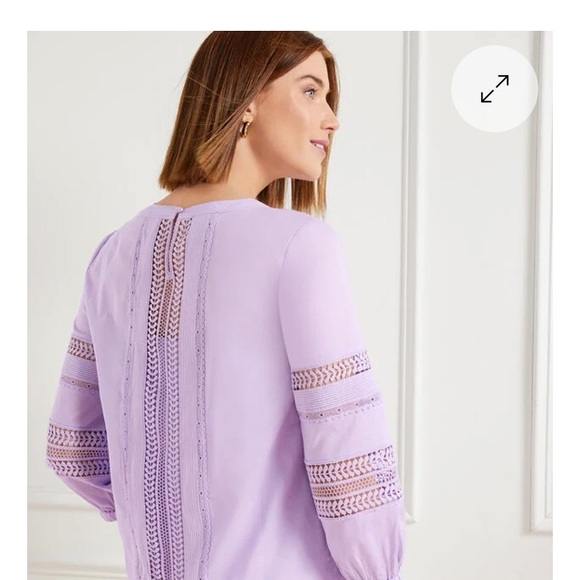 Talbots Embroidered Trim Top NWT - Picture 2 of 13